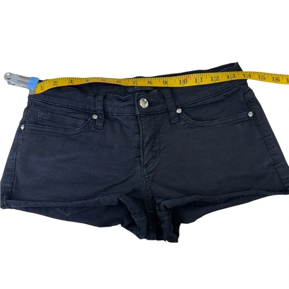 bebe.  Black Jean Shorts Fitted Style - Picture 3 of 7